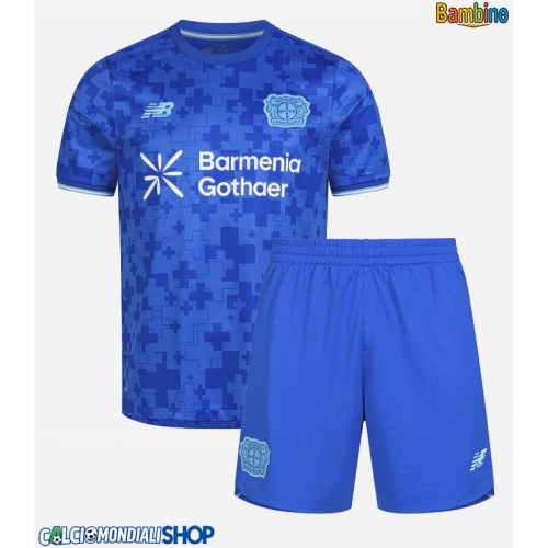 Maglie da calcio Bayer Leverkusen Terza Maglia Bambino 2025-26 Manica Corta + Pantaloni corti)